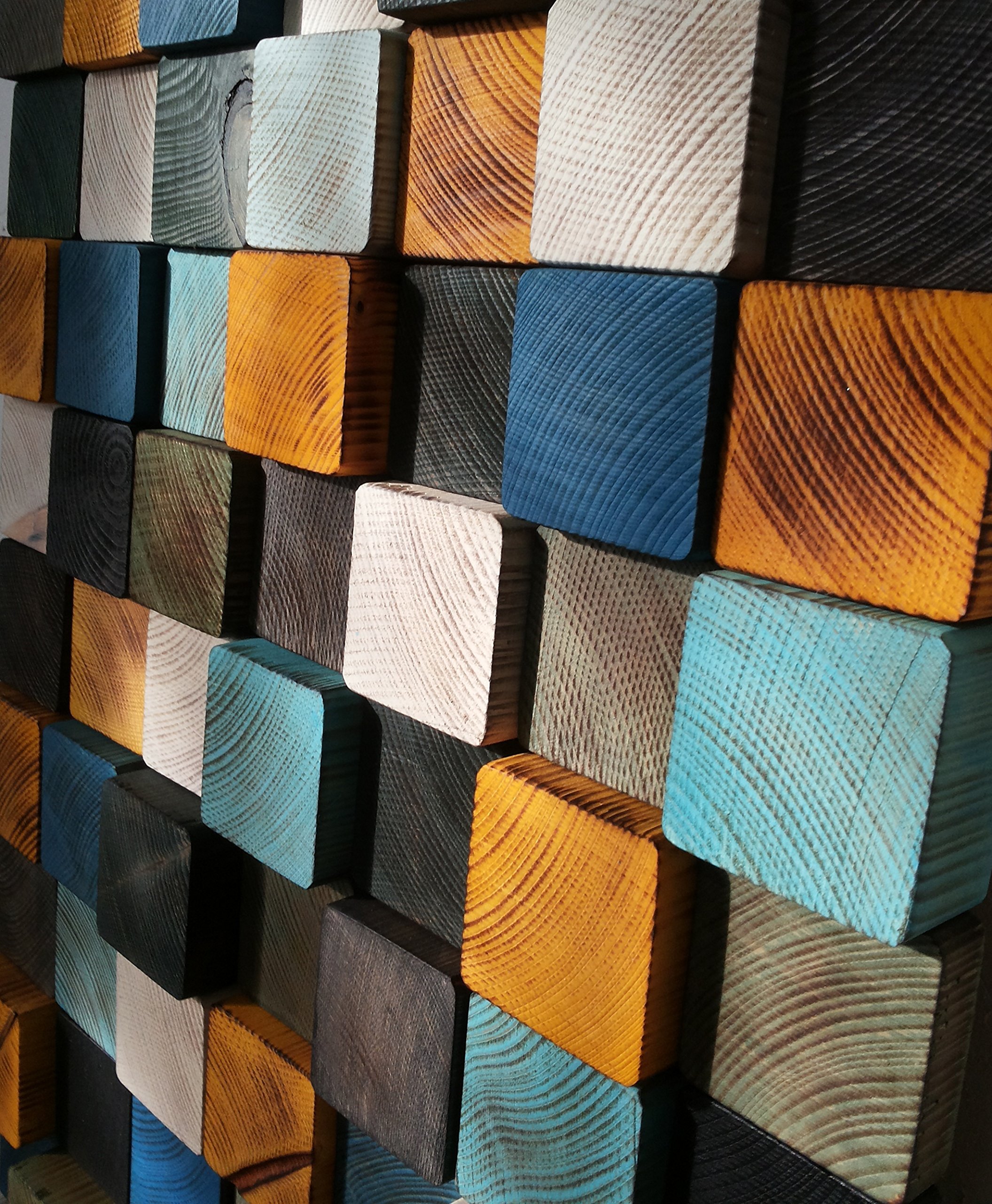Wooden Sound Diffuser Panels - Acoustic Wall Decor for Living Room & Home Theater - 3D Hanging Art Panels for Noise Reduction & Stylish Interior Design