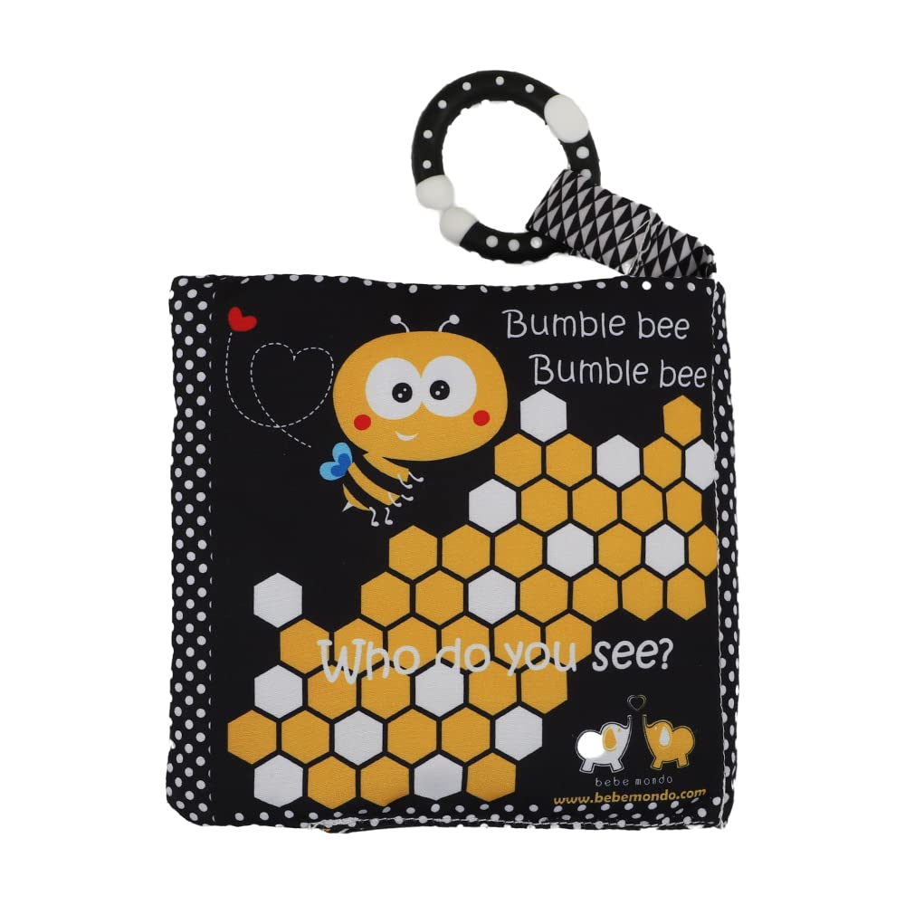 Soft Touch & Feel Crinkle Baby Books for Infants 0-12 Months - High Contrast Sensory Toys with Teether & Mirror for Tummy Time - Perfect Christmas & Shower Gift for Boys & Girls (Owl Design) - Ideal for Early Learning, Sensory Development & Playtime