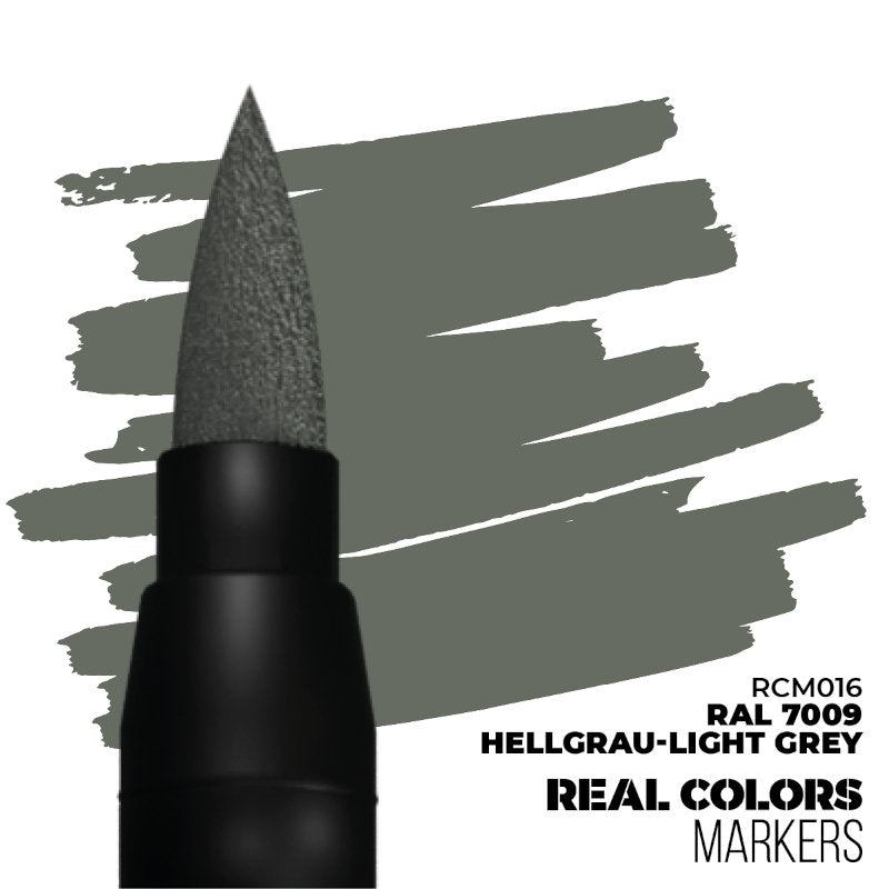 AK Interactive Paint Pens RAL 7009 Hellgrau Light Grey - Premium Model Paint for Miniatures, Warhammer & Scale Models - Perfect for Hobbyists & DIY Craft Projects