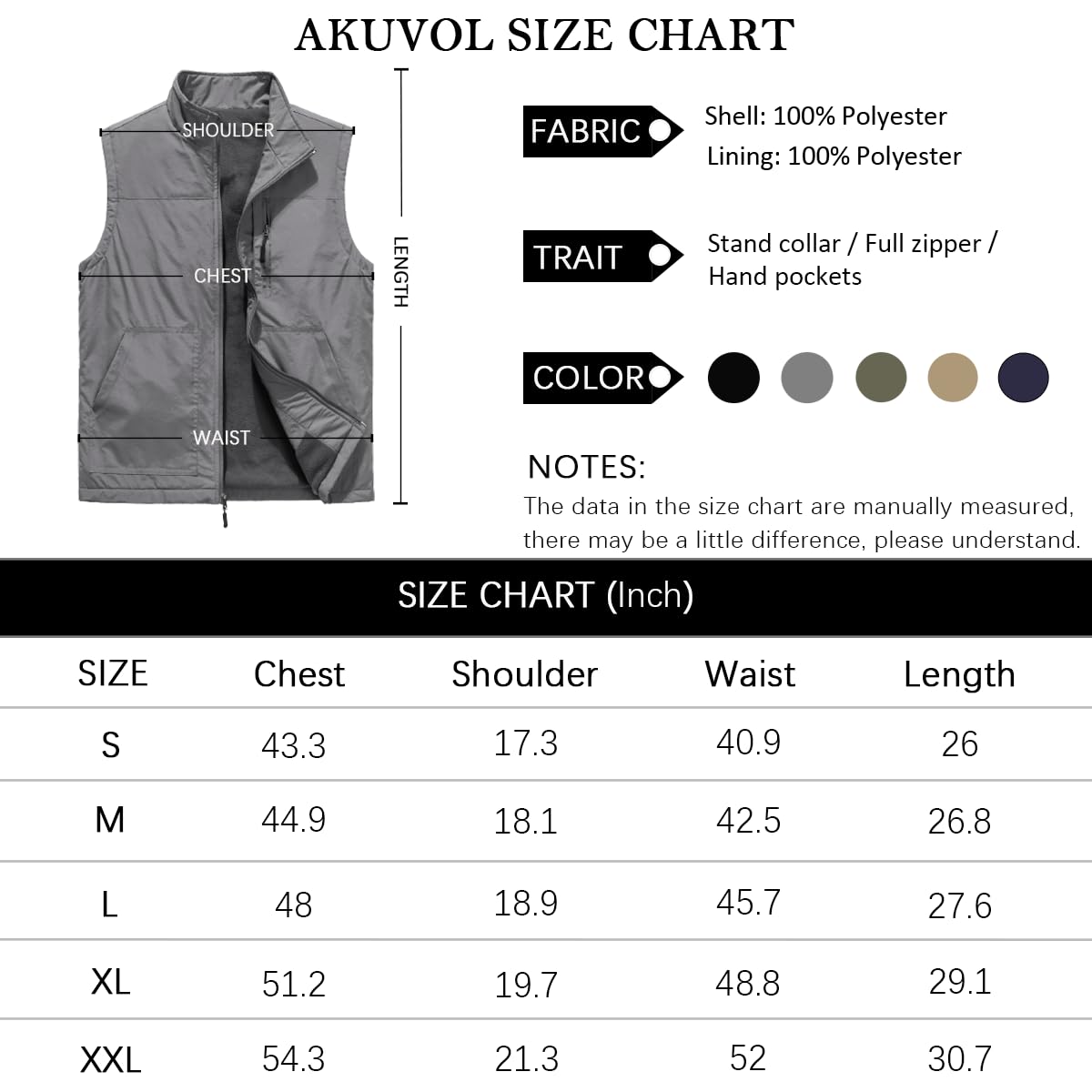 Men's Lightweight Softshell Vest - Windproof Sleeveless Jacket for Golf, Running & Hiking | Outdoor Sports & Casual Wear