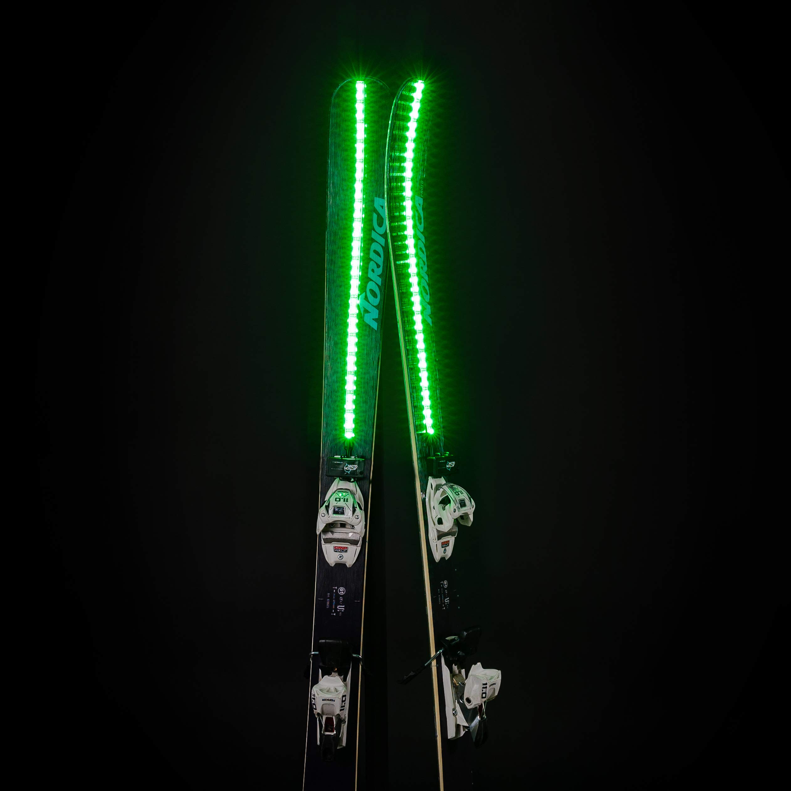 ActionGlow LED Skis - Waterproof & Durable LED Lighting System for Skiing, Snowboarding & Night Sports | Perfect for Winter Adventures & Mountain Activities