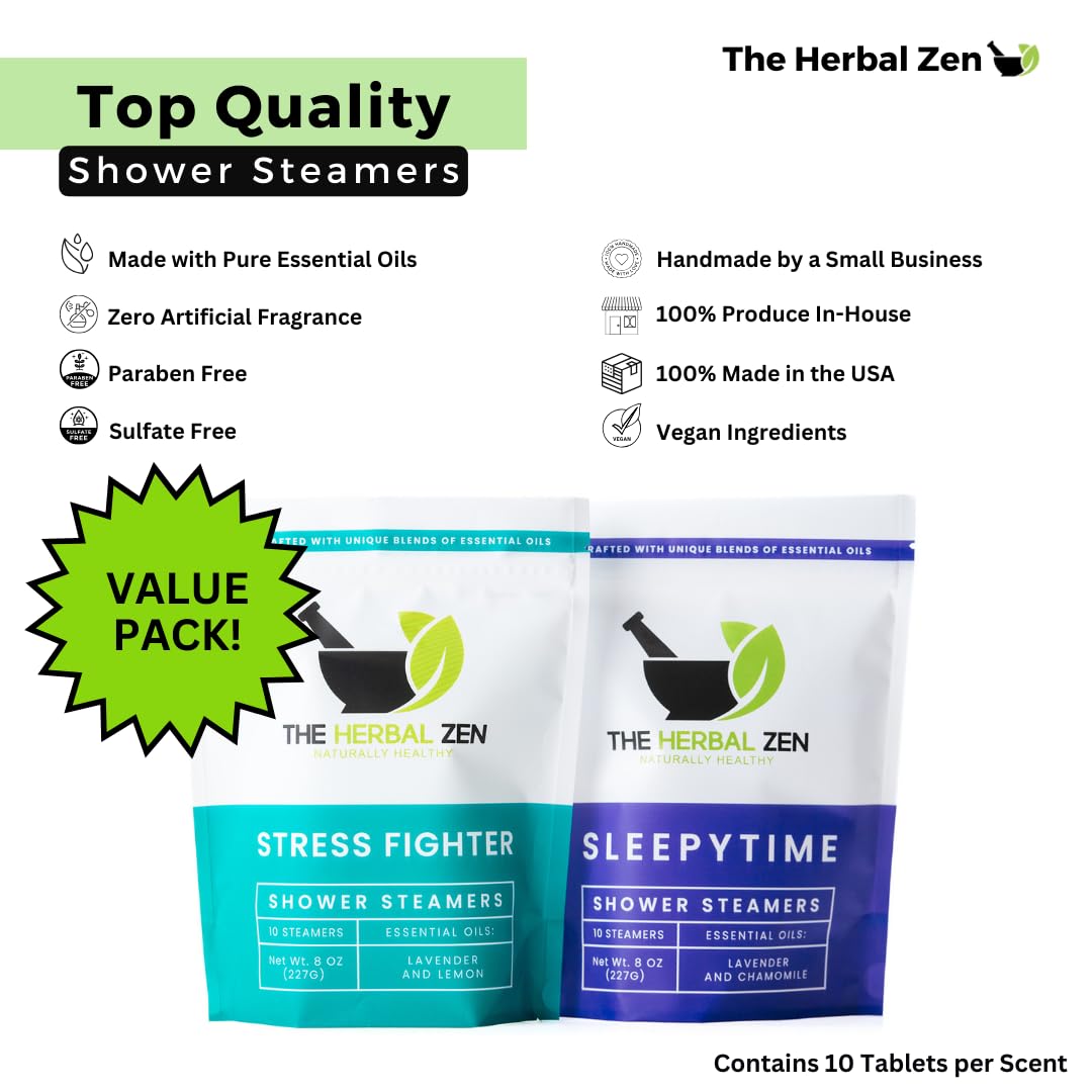Luxury Aromatherapy Shower Steamers Gift Set - 100% Natural Lavender & Eucalyptus Shower Bombs Made in USA | Relaxing Bath Essentials for Women, Perfect Birthday & Spa Gifts for Stress Relief & Better Sleep