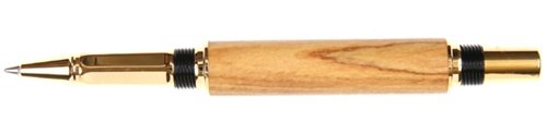 Lanier Pens Baron Rollerball Pen - Tennessee Gold Finish - Premium Olivewood Body - Elegant Writing Instrument for Office, Business Gifts & Luxury Collectors