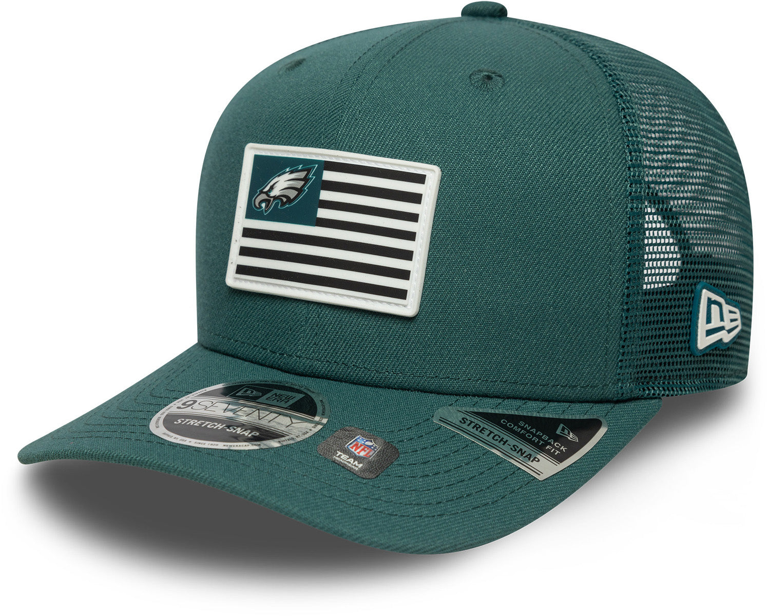 Philadelphia Eagles New Era 9Seventy Stretch Snapback NFL Team Cap - Official NFL Licensed Hat for Football Games & Fan Gear Collection