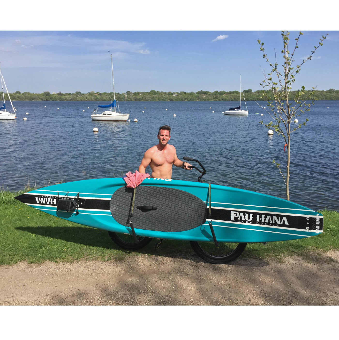 Premium SUP Lower Bar Set - Bike Rack Add-on for Stand Up Paddleboards | Secure Transport for Bikes & SUPs | Perfect for Beach Trips & Outdoor Adventures