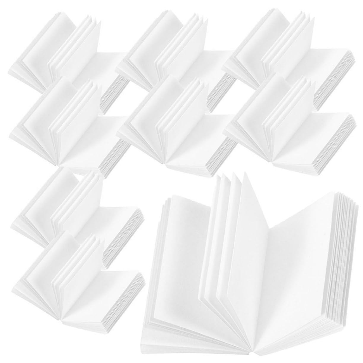 50pcs Miniature Book Accessories for Dollhouse - DIY Handmade Mini Books, Blank Cartoon Pages for Kids Toys - Perfect for Pretend Play, Model Scenes & Craft Projects