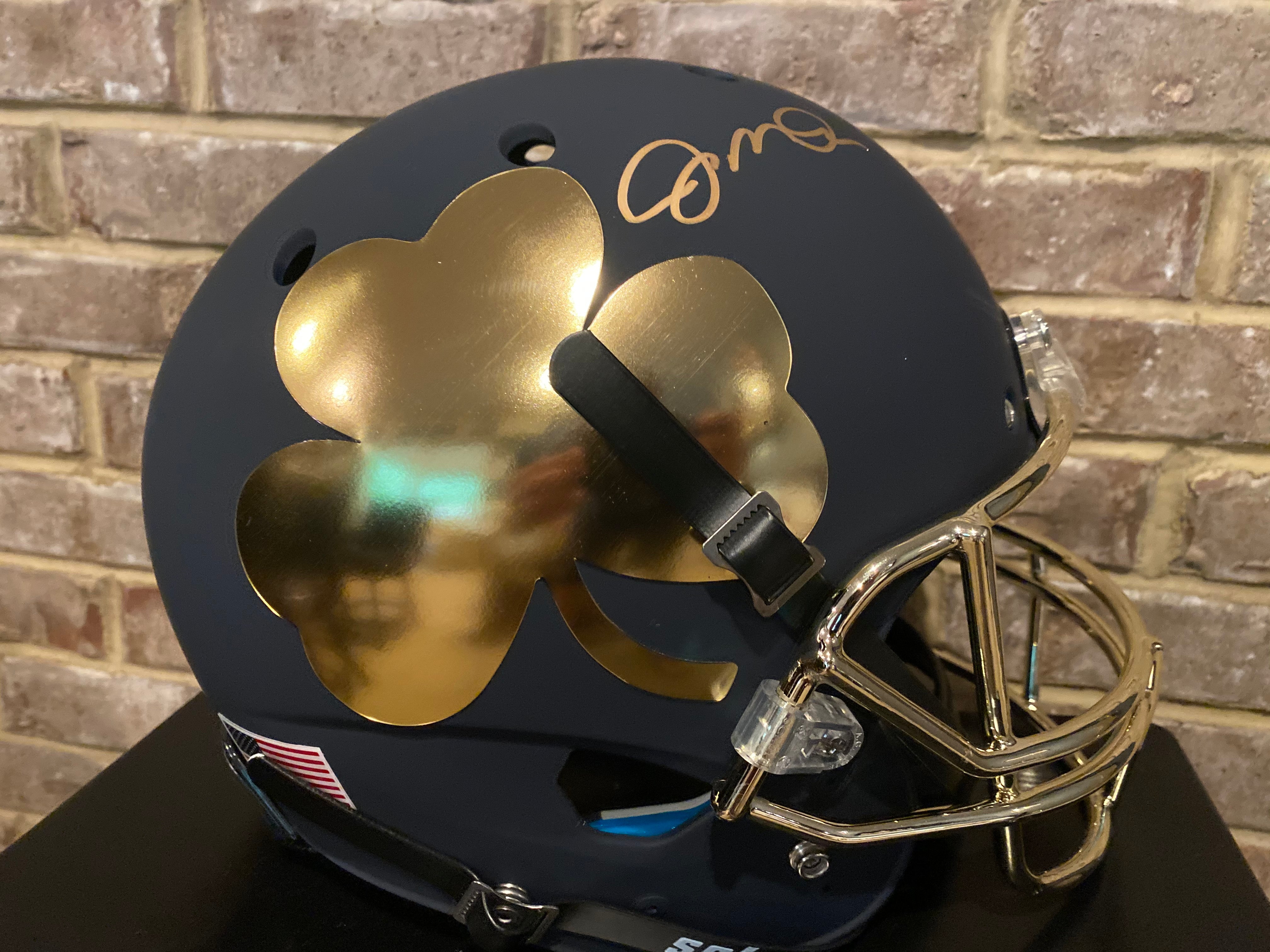 Joe Montana Autographed Full Size NFL Helmet - Limited Edition Shamrock Alternate - Perfect for Collectors, Sports Memorabilia Displays & 49ers Fan Gifts