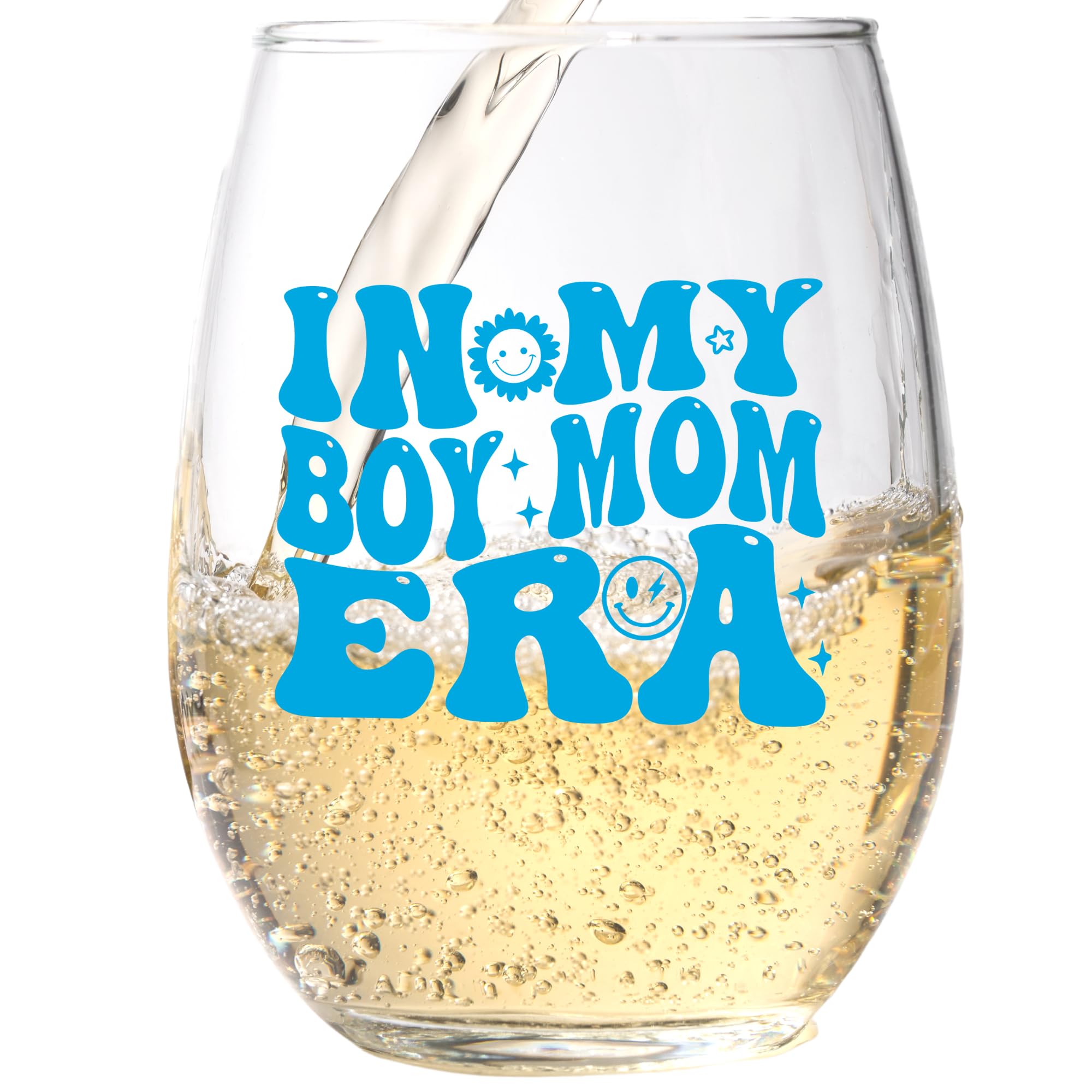 In My Boy Mom Era Wine Glass - Best Mom Gifts for New Mothers, Baby Shower, Birthday, Mothers Day, Valentines Day, or Christmas Gift for Mom - Best Mom Ever Wine Glasses from Son - Perfect for Relaxing Nights, Celebrations, and Special Moments