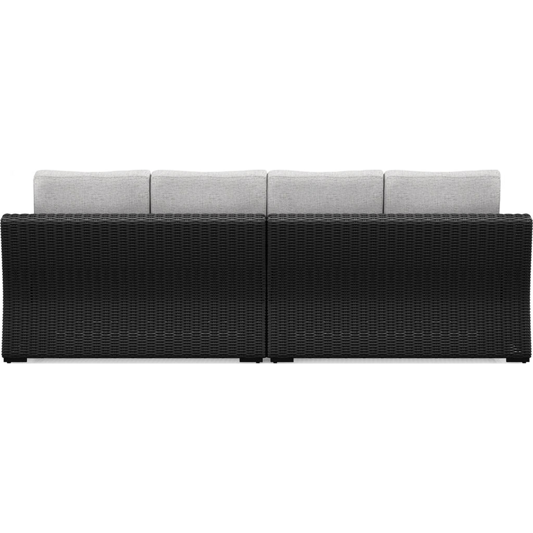 Beachcroft 2-Piece Outdoor Modular Sectional Sofa Set - Water-Resistant Patio Furniture for Poolside, Garden & Backyard Relaxation