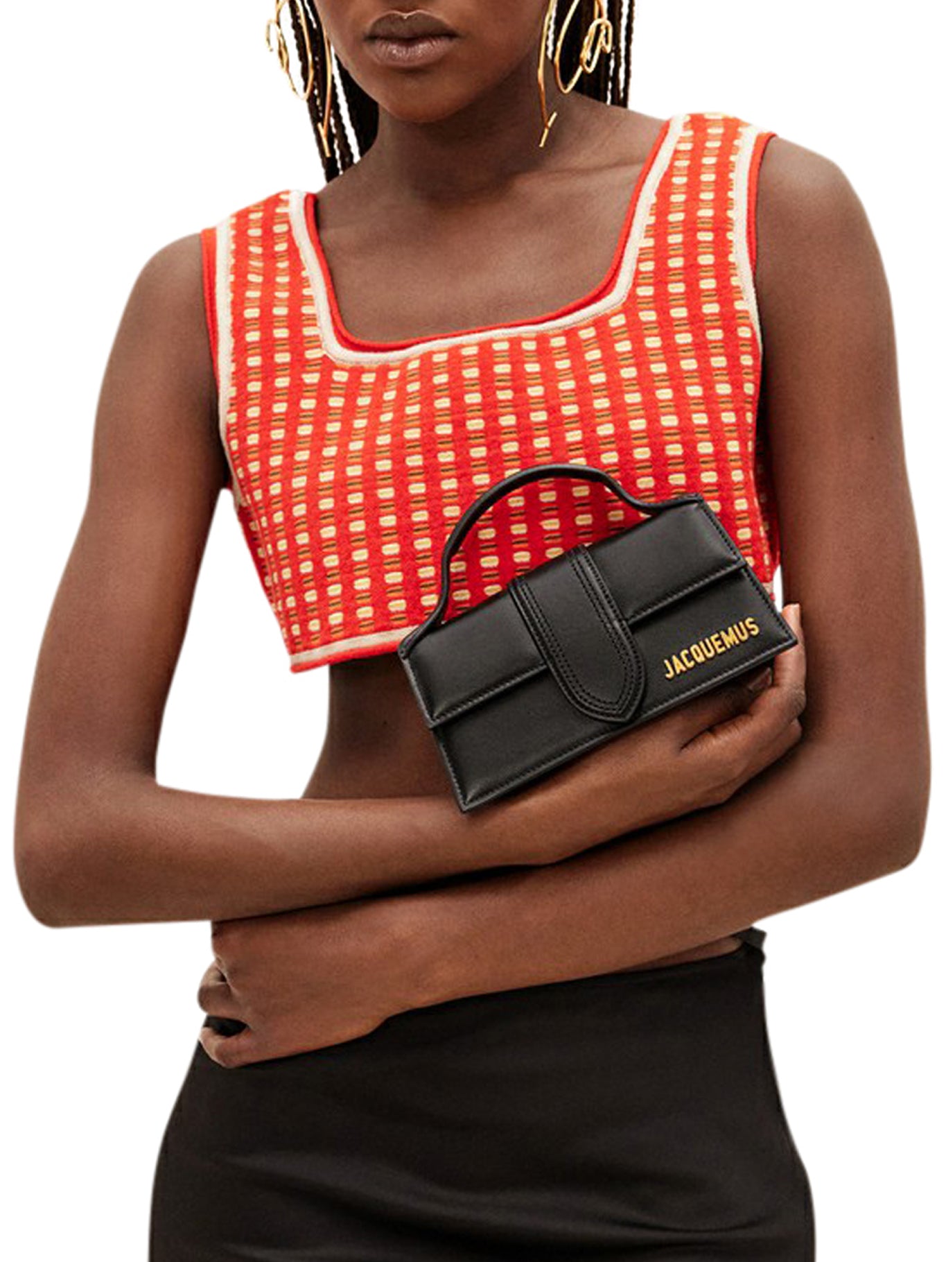 Jacquemus Le Bambino Black Leather Crossbody Bag - Stylish and Compact for Everyday Use, Travel, and Evening Outings