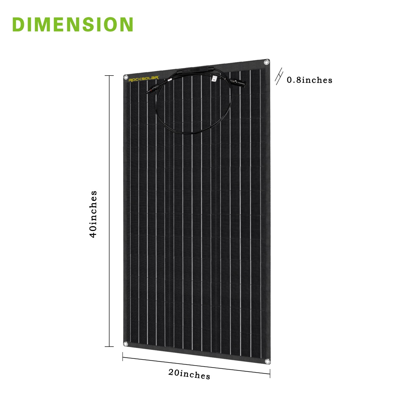 ROCKSOLAR 200W 12V Flexible Monocrystalline Solar Panel Kit (2x100W) - Portable Solar Charger for RV, Boat, Camping & Off-Grid Power
