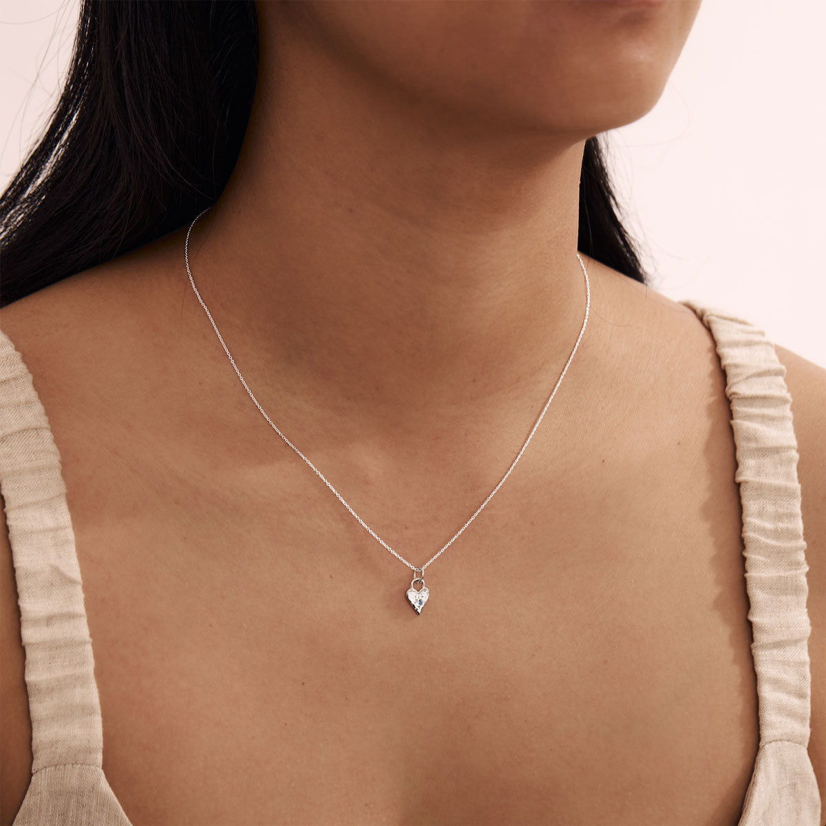 Moonstone Heart Necklace for Women - Elegant Sterling Silver Jewelry Gift for Her | Perfect for Valentine's Day, Anniversary & Romantic Occasions