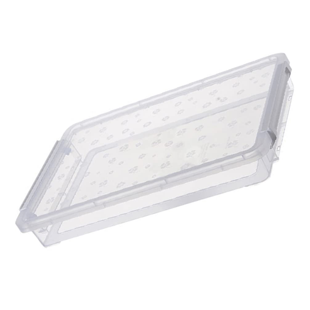 Clear Plastic Stackable Storage Box with Buckle - Organizer for Desk, Paper, Magazine, Office Supplies & File Protection | Perfect for Home, Office & School Organization