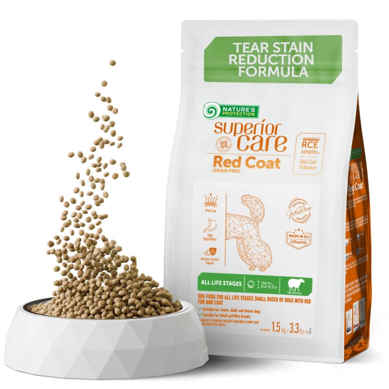 Premium Lamb Recipe Dog Food for All Life Stages - Supports Red Coat Shine in Small & Mini Breeds | Ideal for Daily Meals & Coat Health Maintenance