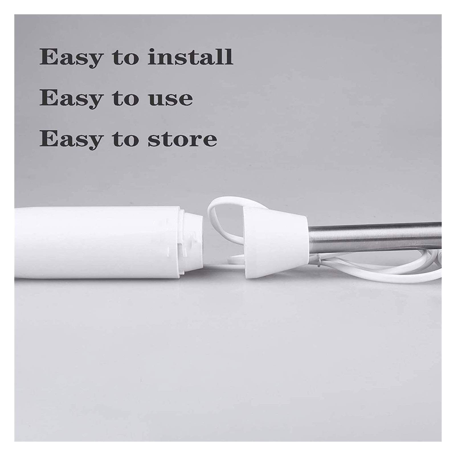 Powerful 250W Immersion Hand Blender with Titanium Steel Blades - Multi-Purpose Stick Blender for Smoothies, Whisking, Chopping, Soup, Juicing & Ice Crushing - Perfect for Kitchens, Restaurants & Smoothie Bars