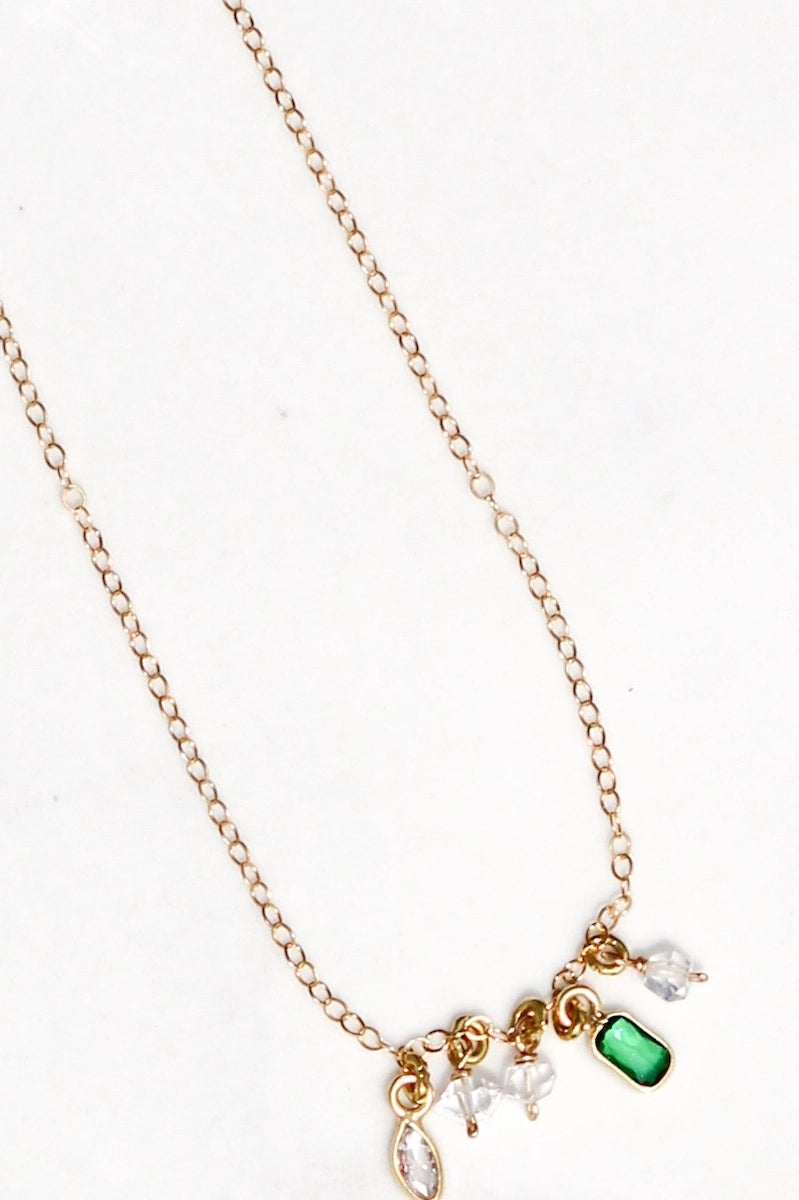 Sunshower Necklace - Elegant Green Onyx Pendant for Women | Perfect for Everyday Wear, Gift Giving & Special Occasions