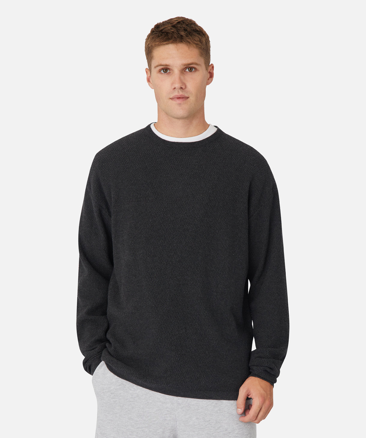 The Aries Knit Sweater - Soft Charcoal Gray Pullover for Men & Women | Cozy Winter Fashion & Casual Outfit Essential
