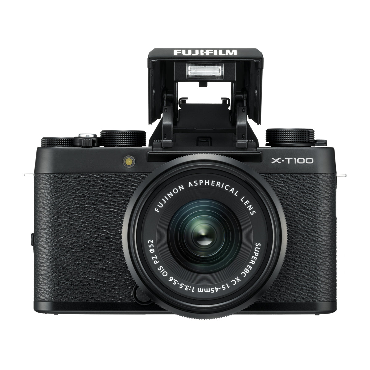 Fujifilm X-T100 Mirrorless Digital Camera Body (Black) - 24.2MP APS-C Sensor, 4K Video, 3-Way Tilting LCD - Perfect for Travel, Vlogging & Photography
