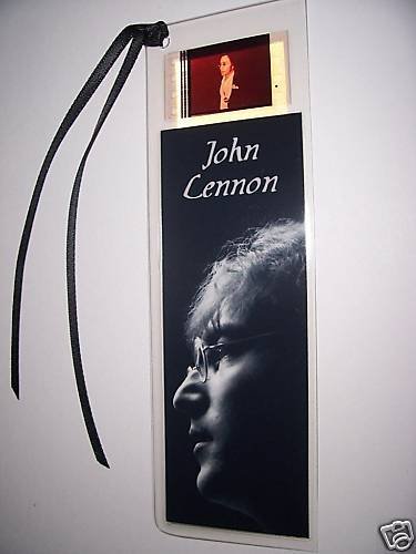 John Lennon Movie Film Cell Bookmark - Rare Memorabilia Collectible for Beatles Fans - Perfect for Books, Theater Programs & Poster Displays