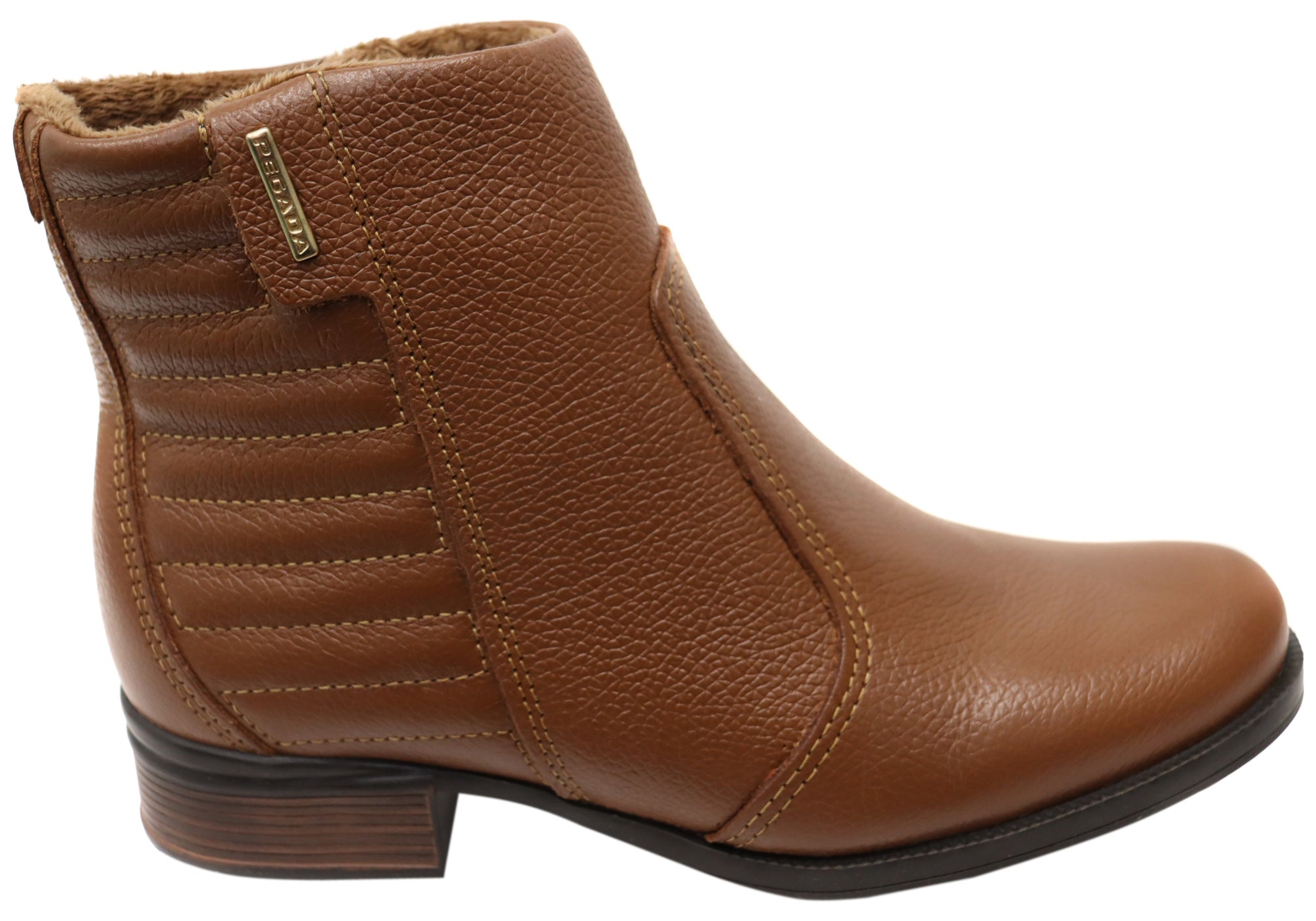 Pegada Dulce Women's Comfortable Brazilian Leather Ankle Boots - Stylish & Soft for Everyday Wear, Office, and Casual Outings