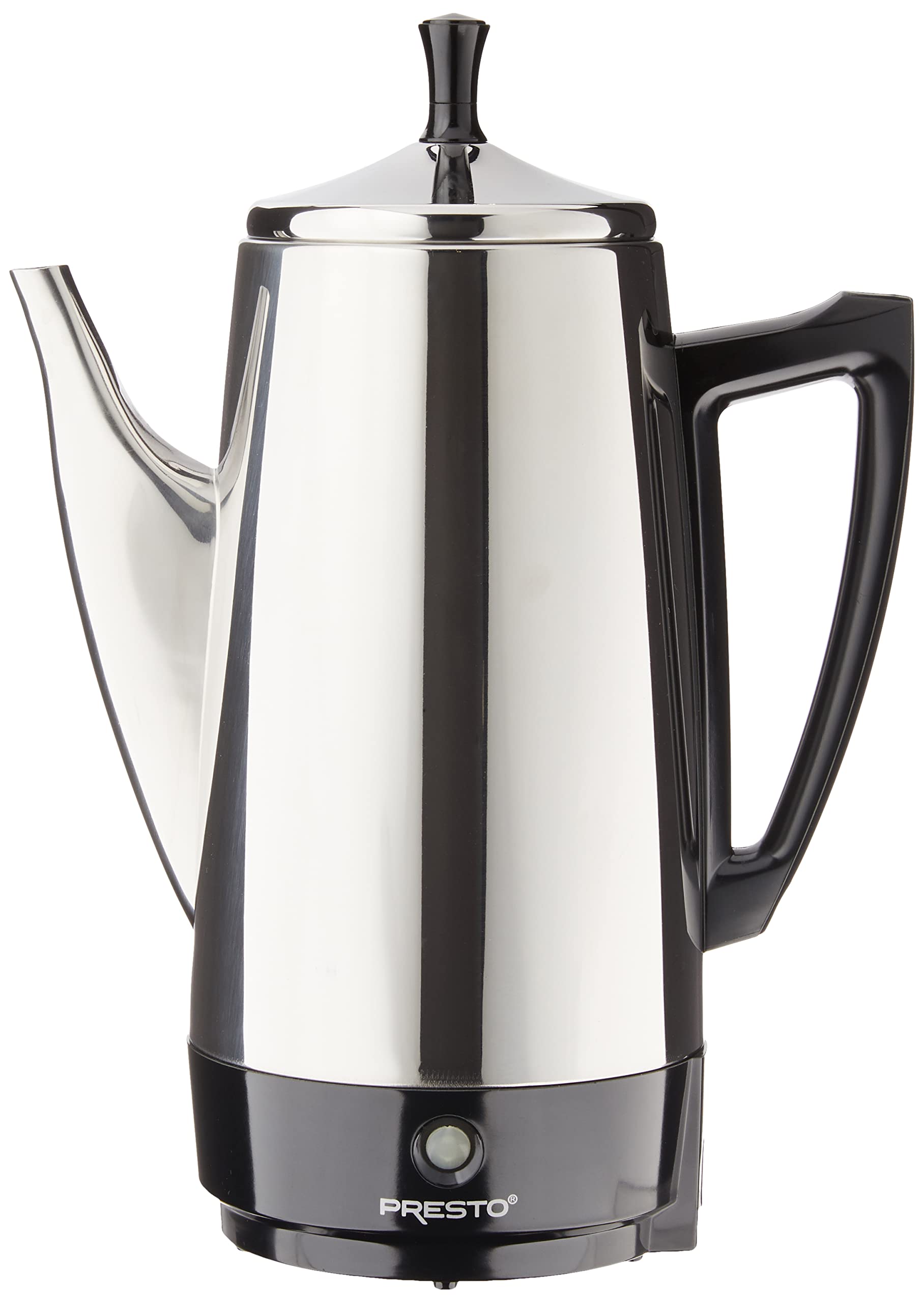 Presto 02811 12-Cup Stainless Steel Coffee Maker - Drip Coffee Machine for Home & Office - Fast Brewing with Permanent Filter - Perfect for Morning Coffee & Entertaining Guests