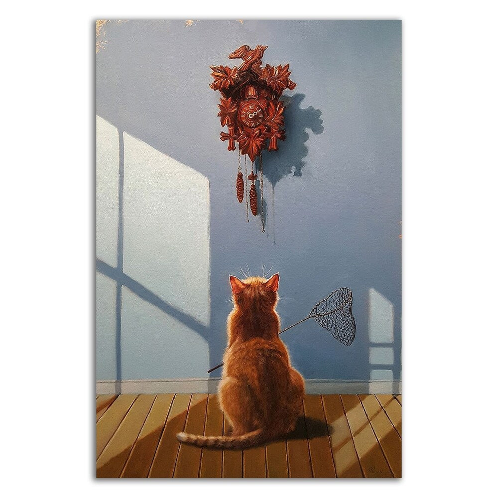 Lucia Heffernan 'A Timely Lunch' Canvas Art Print - Ready to Hang Wall Decor for Dining Room, Kitchen & Office