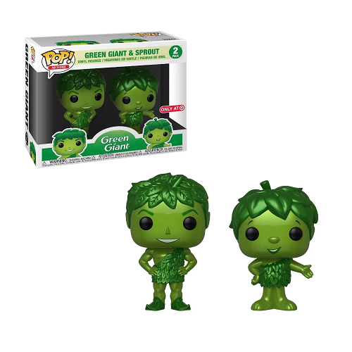 Funko Pop! AD ICONS: Green Giant & Sprout 2 Pack Collectible Figures - Limited Edition Vinyl Toys for Display & Gifts - Perfect for Home Decor, Office Display & Pop Culture Collections [Target Exclusive]