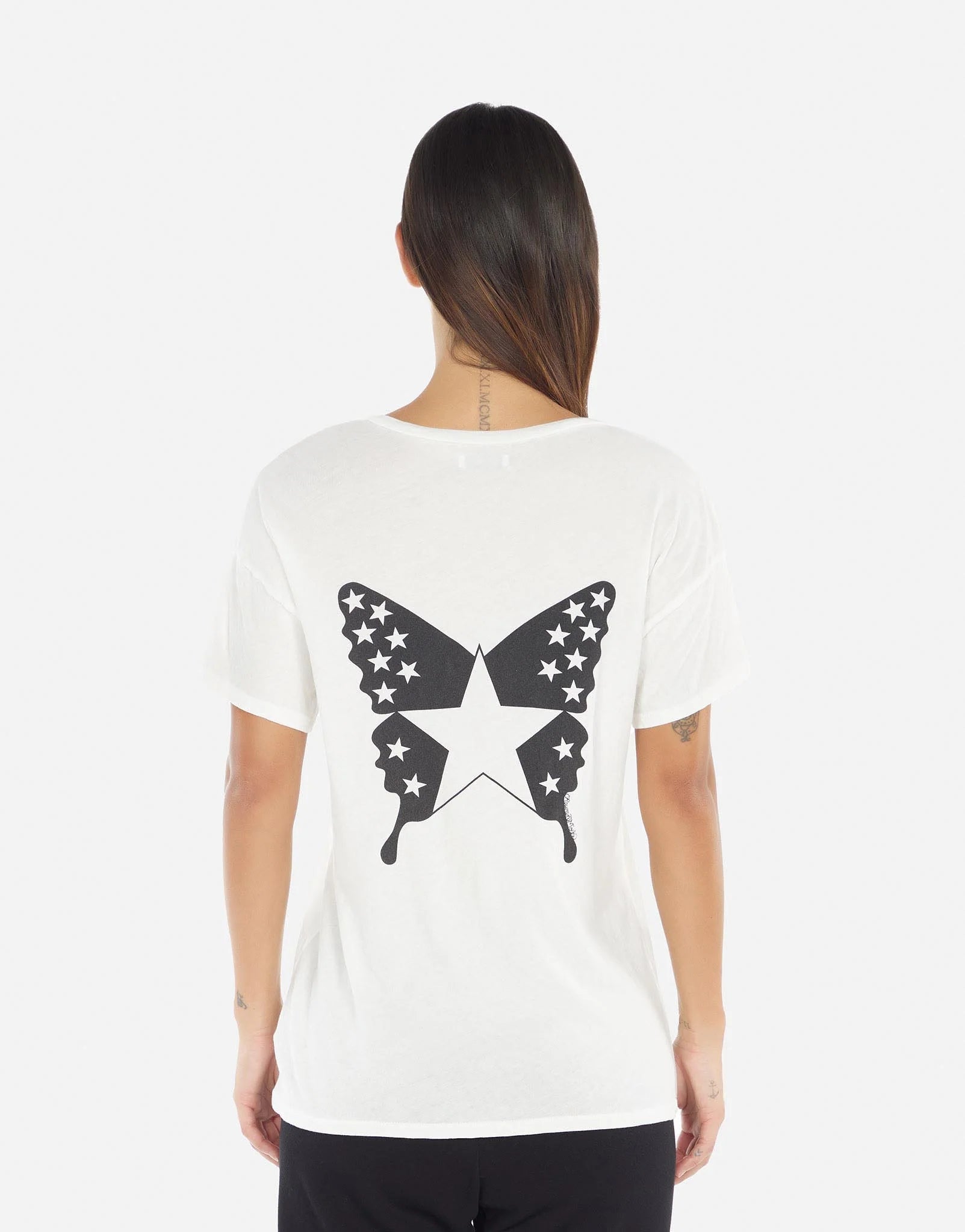 Brixton Rock Star Butterfly Graphic T-Shirt - Soft Cotton Tee for Men & Women - Perfect for Concerts, Festivals & Casual Wear