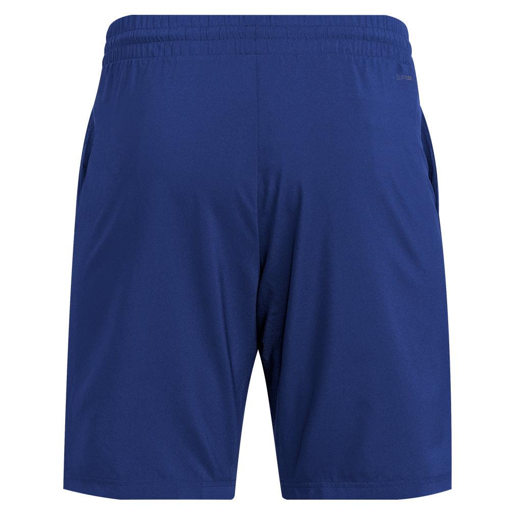 Men's Club 3-Stripe 7-Inch Tennis Shorts - Dark Blue Athletic Shorts for Casual Wear, Gym & Summer Sports