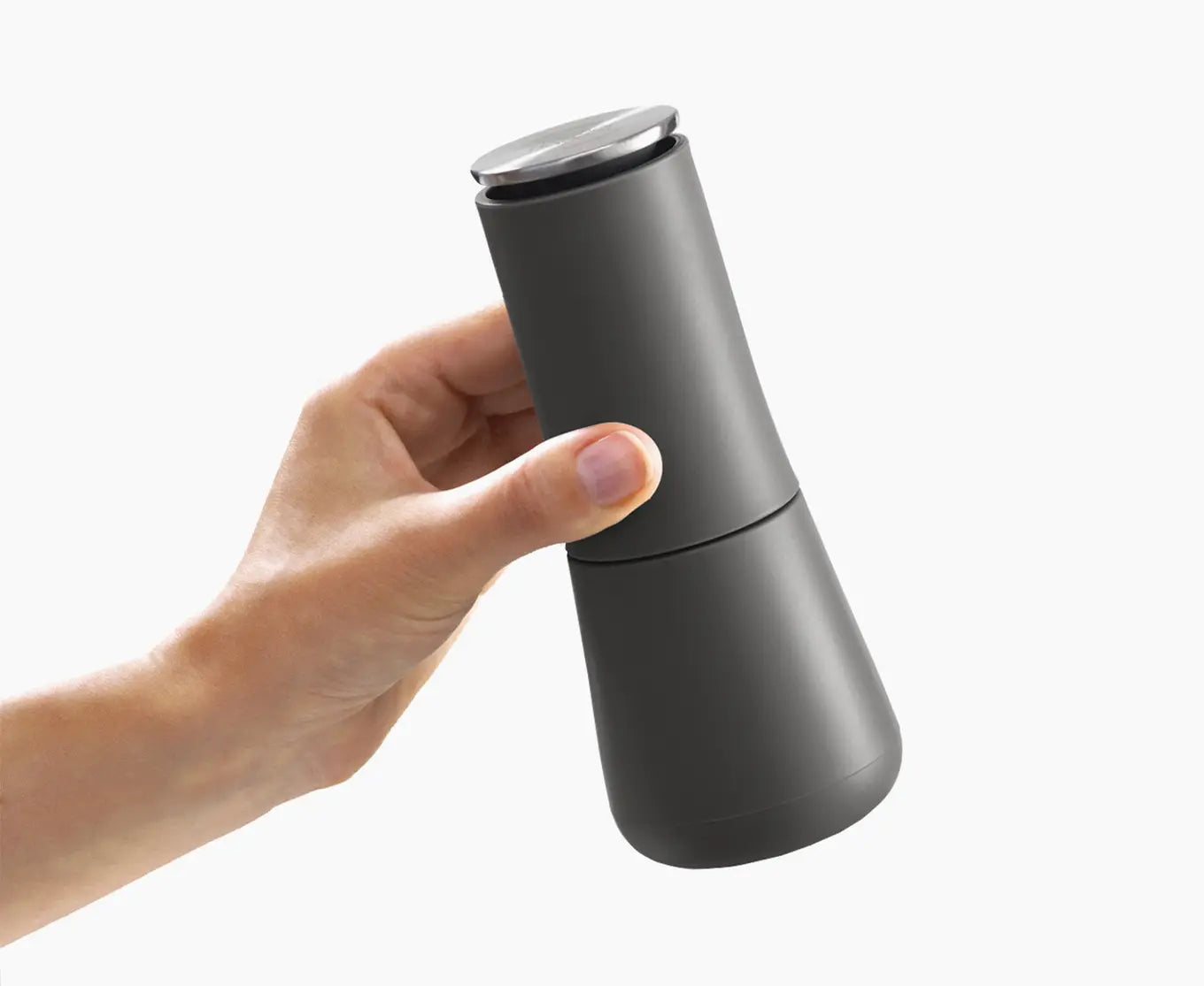 Premium Milltop™ Grey Salt and Pepper Grinder Set - Adjustable Ceramic Spice Mill for Kitchen, Dining Table & Gourmet Cooking