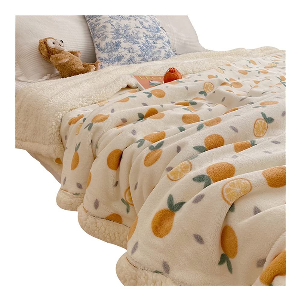 QIAOLI Weighted Blanket for Adults - 200x230cm Large Reversible Brushed Flannel Fleece & Plush Sherpa Throw Blanket - Ultra Soft, Warm, Lightweight Decorative Blanket for Bed, Sofa, Travel and Relaxation