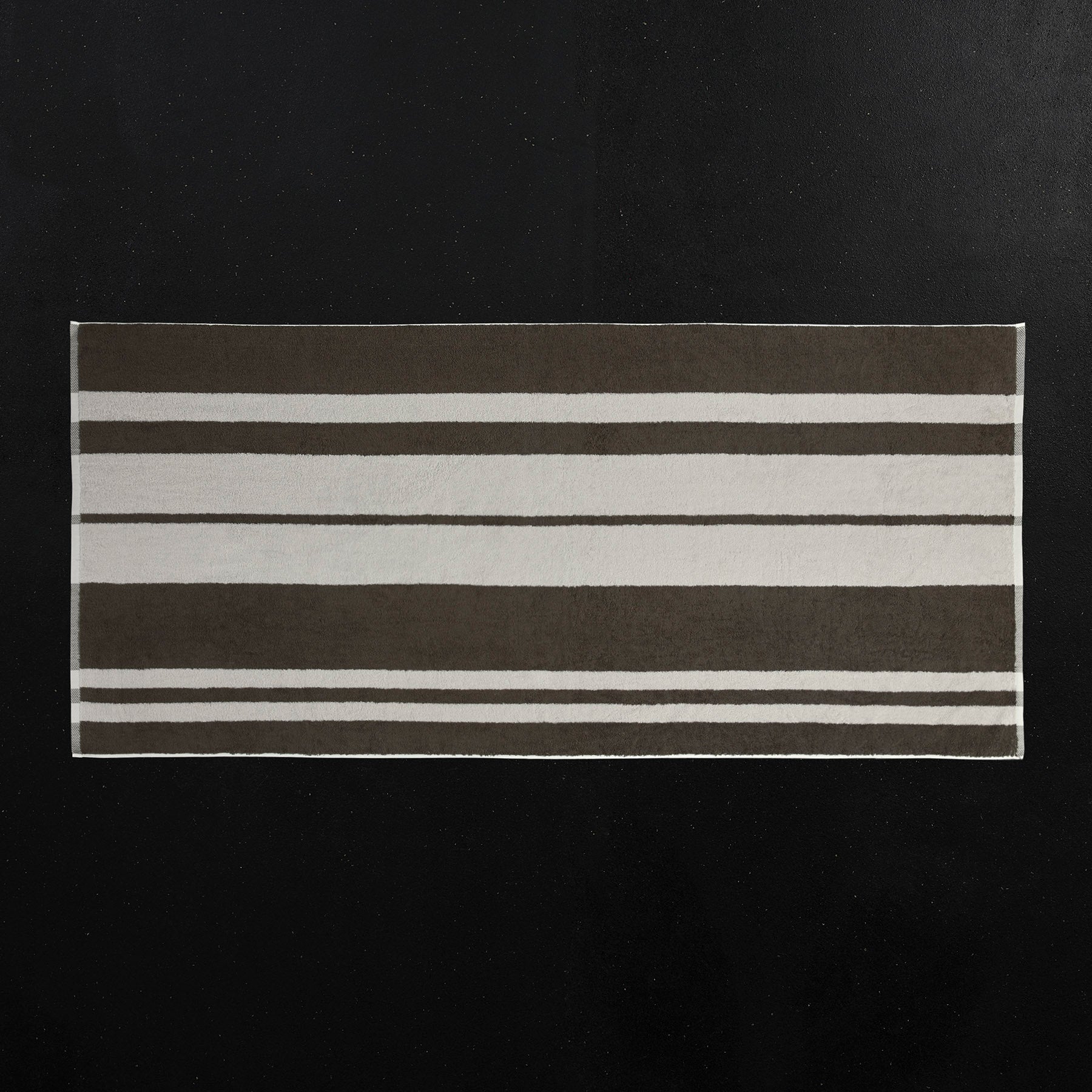 Premium Wide Stripe Beach Towel - Soft & Absorbent Safari/Pearl Grey - Perfect for Pool, Beach, Yoga & Outdoor Activities