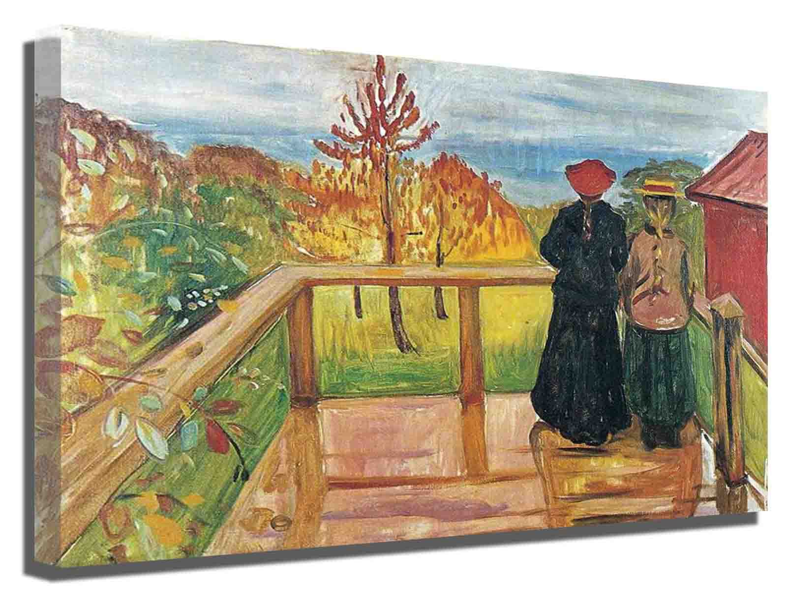 Edvard Munch 'The Scream' Expressionist Framed Canvas Art Print (20x28 Inch) - Premium Wall Decor for Living Room, Bedroom & Office - Famous Norwegian Painting Reproduction