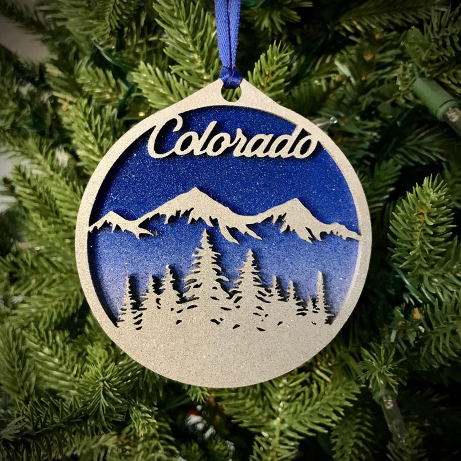 Colorado State Christmas Ornaments - Set of 10 Handcrafted Holiday Tree Decorations for Colorado Pride | Perfect for Home, Office & Gift Giving During Christmas Season
