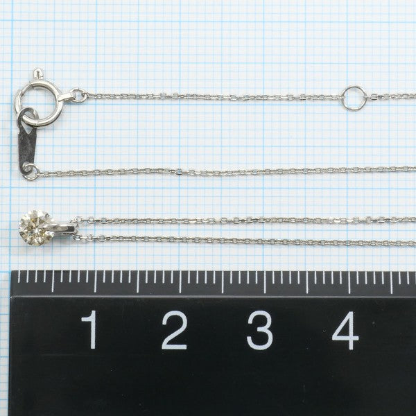 18K White Gold Brown Diamond Necklace - 0.32ct, 40cm (16 Inches) - Elegant Jewelry for Women, Perfect for Weddings, Anniversaries & Special Occasions