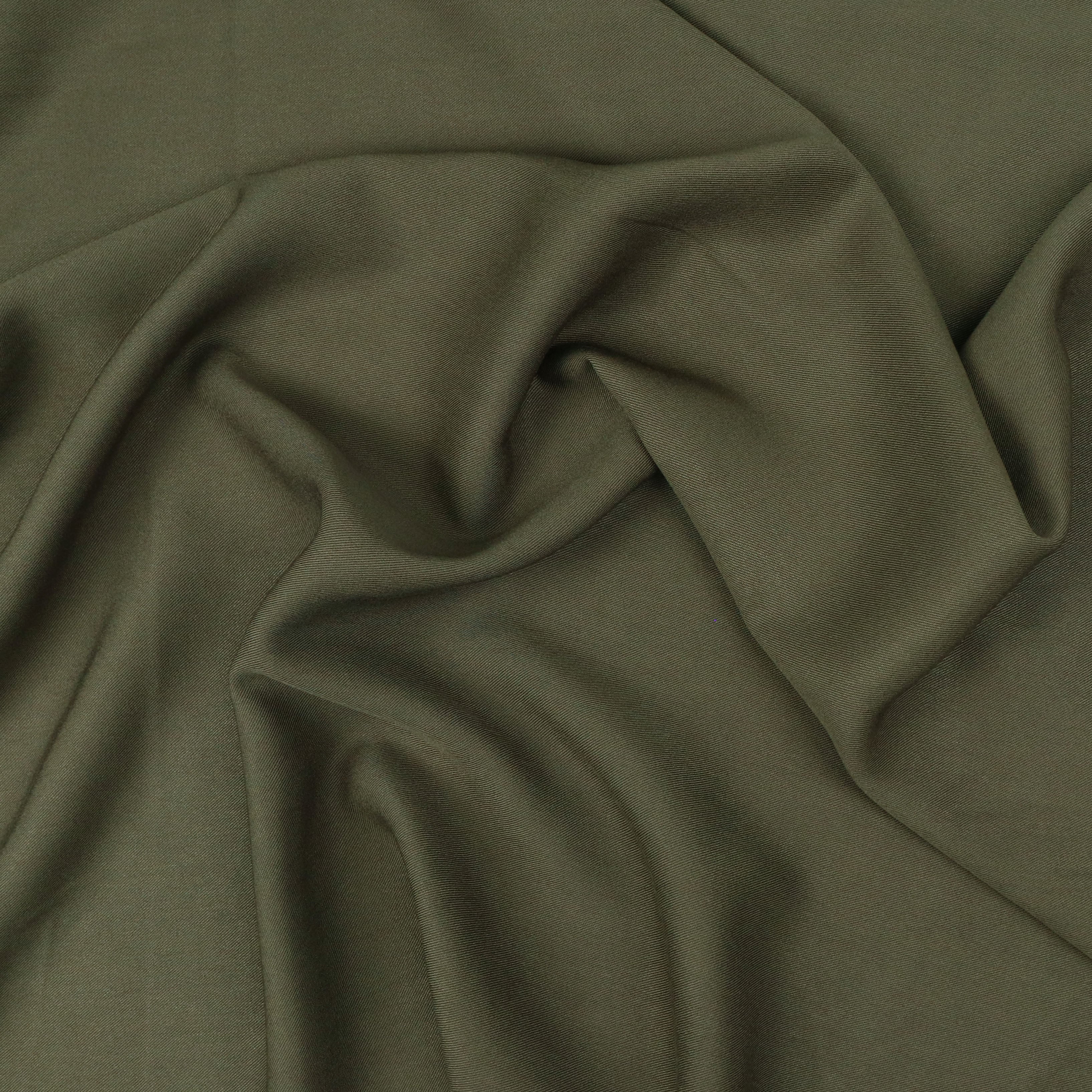 Premium Viscose Twill Fabric - Soft & Durable Khaki Green Material for DIY Sewing, Upholstery & Fashion Design | Perfect for Dresses, Curtains & Home Decor