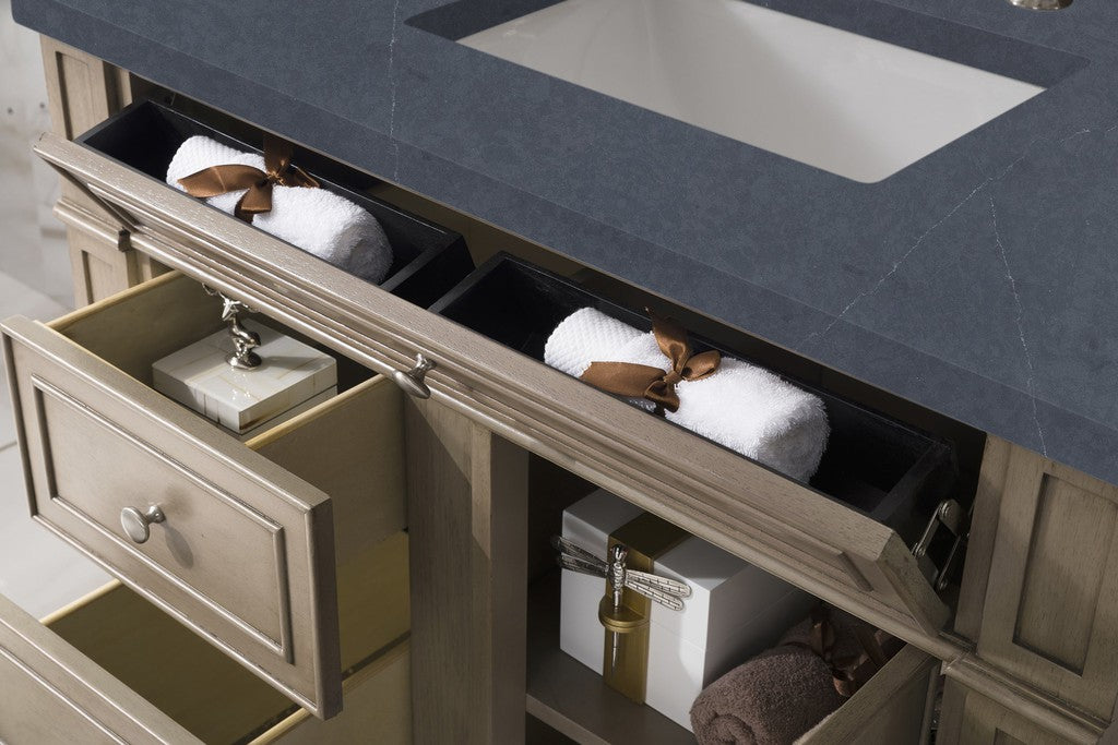 James Martin Vanities Bristol Collection 36 Inch Single Bathroom Vanity in Whitewashed Walnut with Countertop Options - Perfect for Modern Bathroom Renovations and Home Upgrades