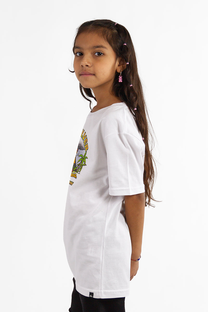 Quiksilver Kids Mc Barking Tiger T-Shirt for Boys & Girls - Soft Cotton Short Sleeve Tee - Beach, Surf & Casual Wear (Black)