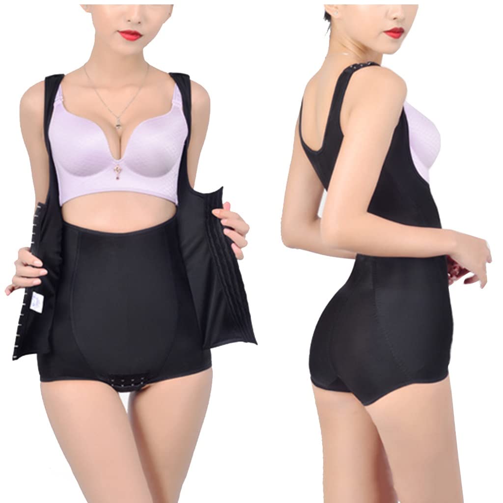 Post Surgery Compression Shapewear for Women - Tummy Control & Butt Lift Girdle with Front Hooks & Open Bust Bodysuit - Perfect for Recovery, Body Shaping & Everyday Wear