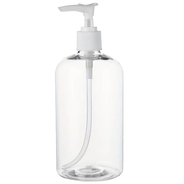 500ml & 1L Hand Pump Dispenser with Clean PET Bottle - Perfect for Liquid Soap, Lotion, and Shampoo in Bathroom, Kitchen, or Salon