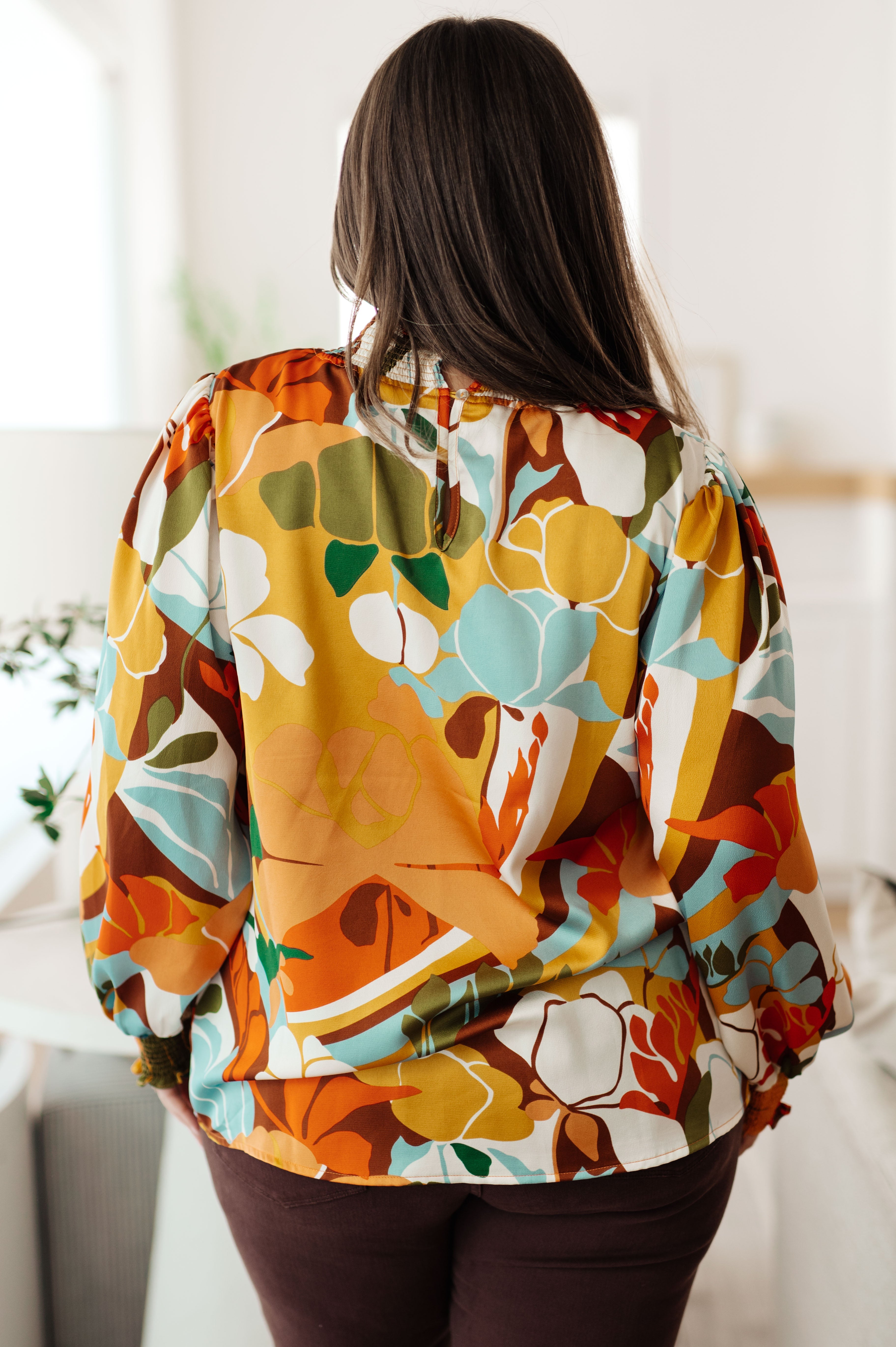 All Together Now Mock Neck Blouse - Women's Elegant Long Sleeve Tops for Work, Office & Casual Wear | Perfect for Business Meetings, Date Nights & Fall Layering