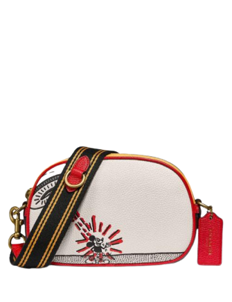 Coach Disney Mickey Mouse X Keith Haring Badge Camera Crossbody Bag - Stylish Mini Shoulder Purse for Women, Fashion Accessory for Daily Use, Travel & Parties