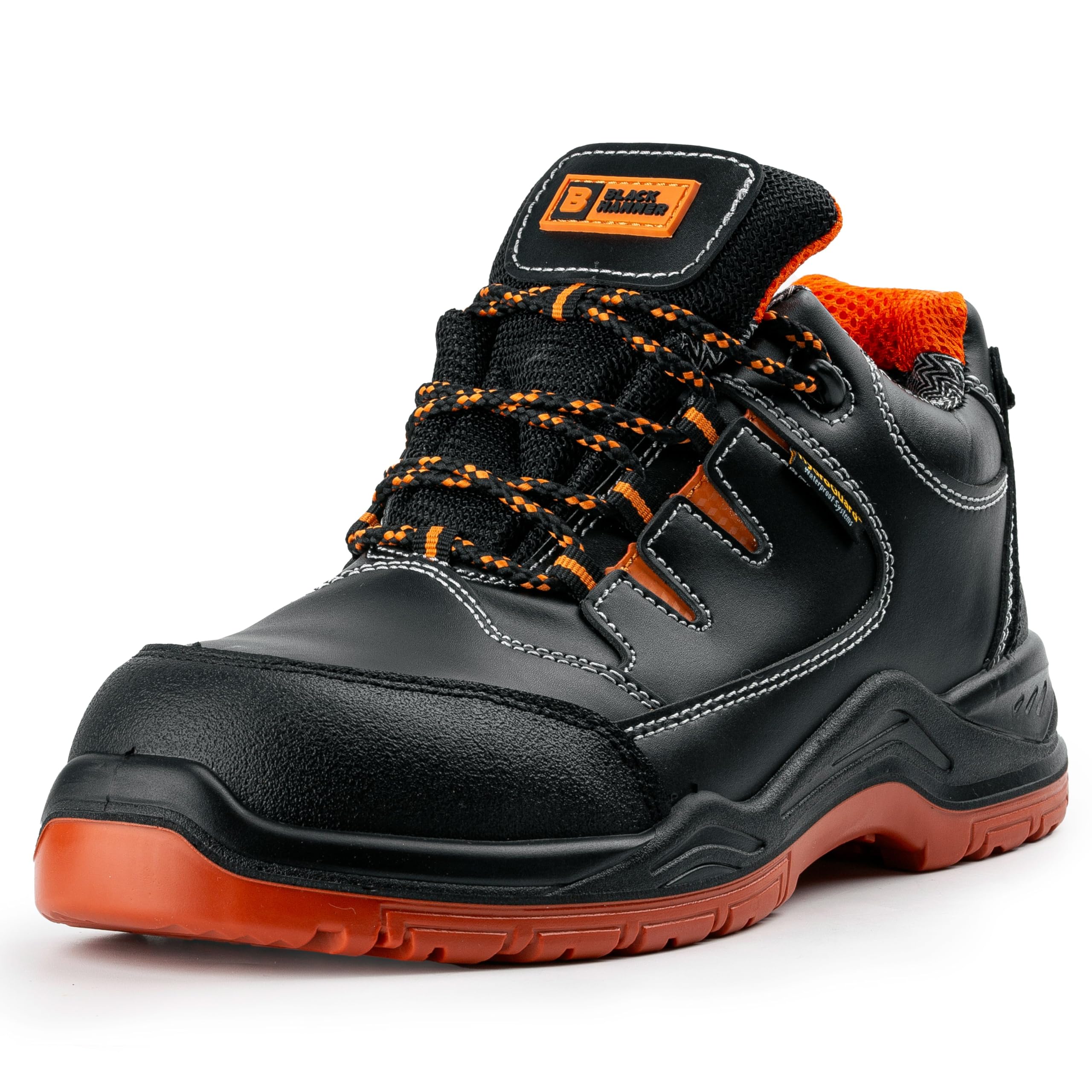 **Men's Black Hammer Composite Toe Waterproof Sneakers - Lightweight Hiking & Work Shoes S3 SRC Safety Rated - Perfect for Construction, Hiking & Outdoor Work**