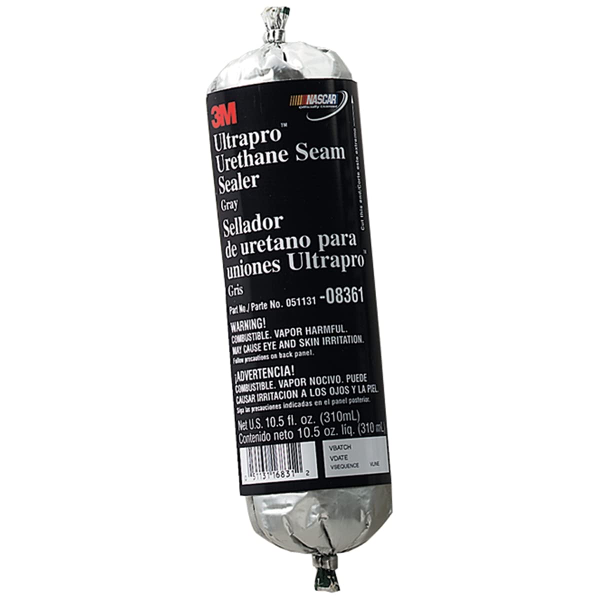 3M Urethane Seam Sealer 08361 - Gray Automotive Sealant (310mL Foil Pack, 6 per Case) - Waterproof Adhesive for Car Body Repairs, RV & Boat Seam Sealing