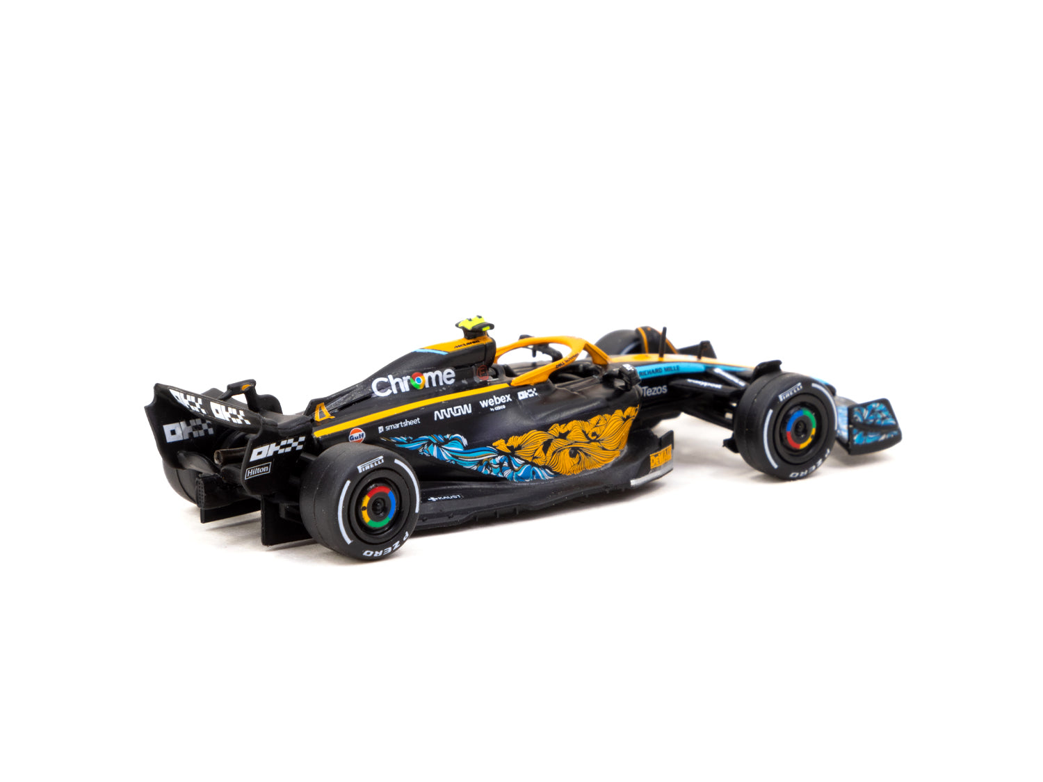 Tarmac Works X iXO Models 1/64 Scale McLaren MCL36 Abu Dhabi Grand Prix 2022 Lando Norris #4 Diecast Car - Collectible Racing Model for Display & Gifting