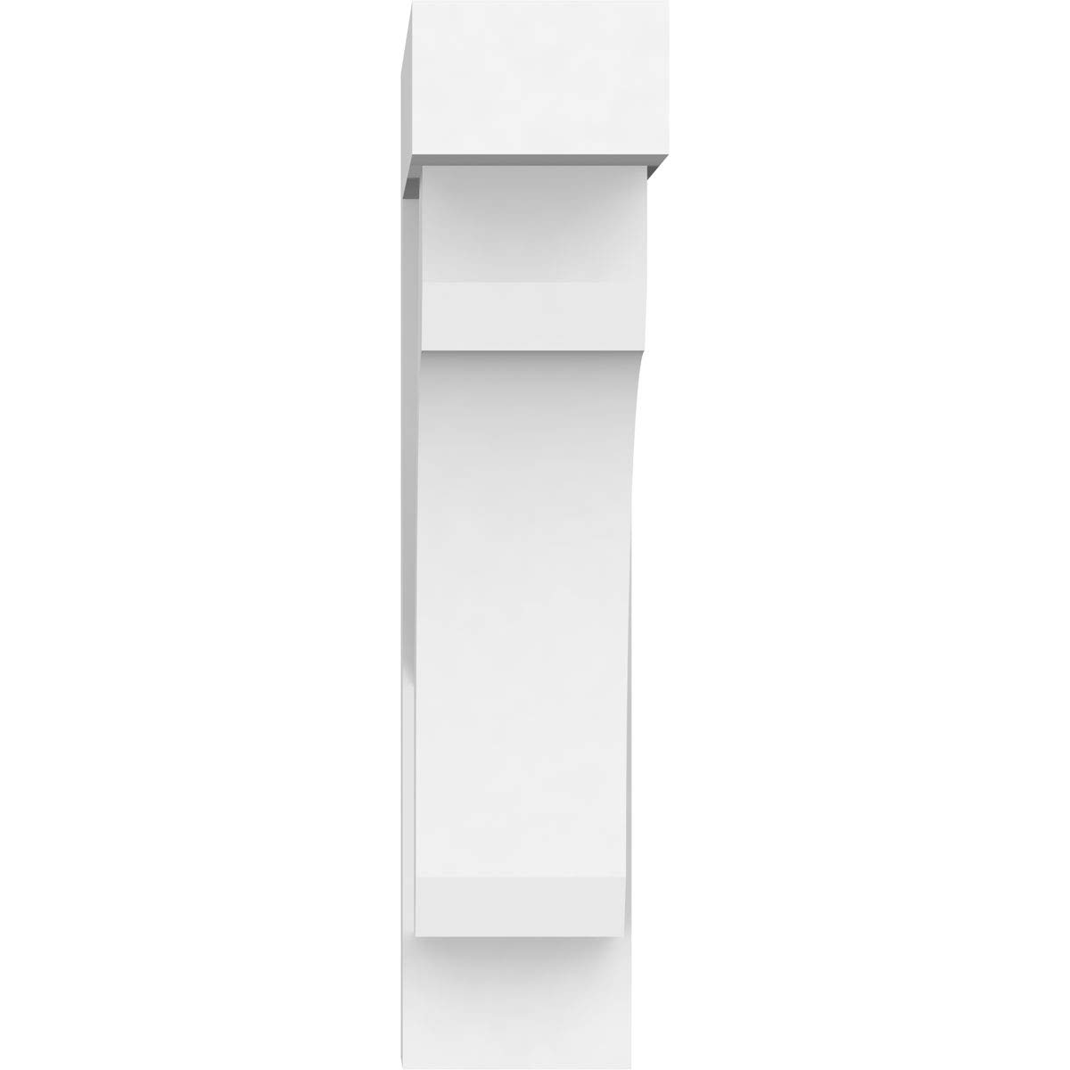 Ekena Millwork BKTP05X16X22LEC05 Standard Legacy Architectural Grade PVC Brackets with Block Ends - 5