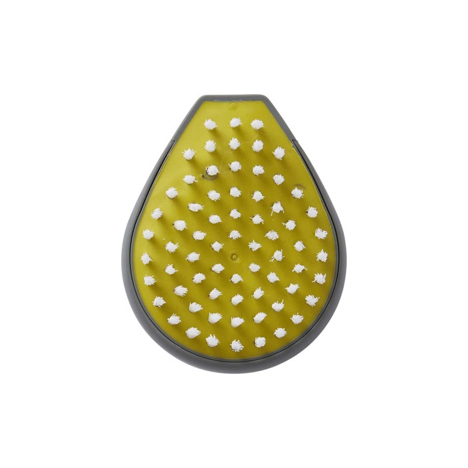 Chef'n Palm Vegetable Brush - Ergonomic Kitchen Scrubber for Cleaning Fruits & Vegetables - Perfect for Organic Produce, Dishwashing & Healthy Cooking