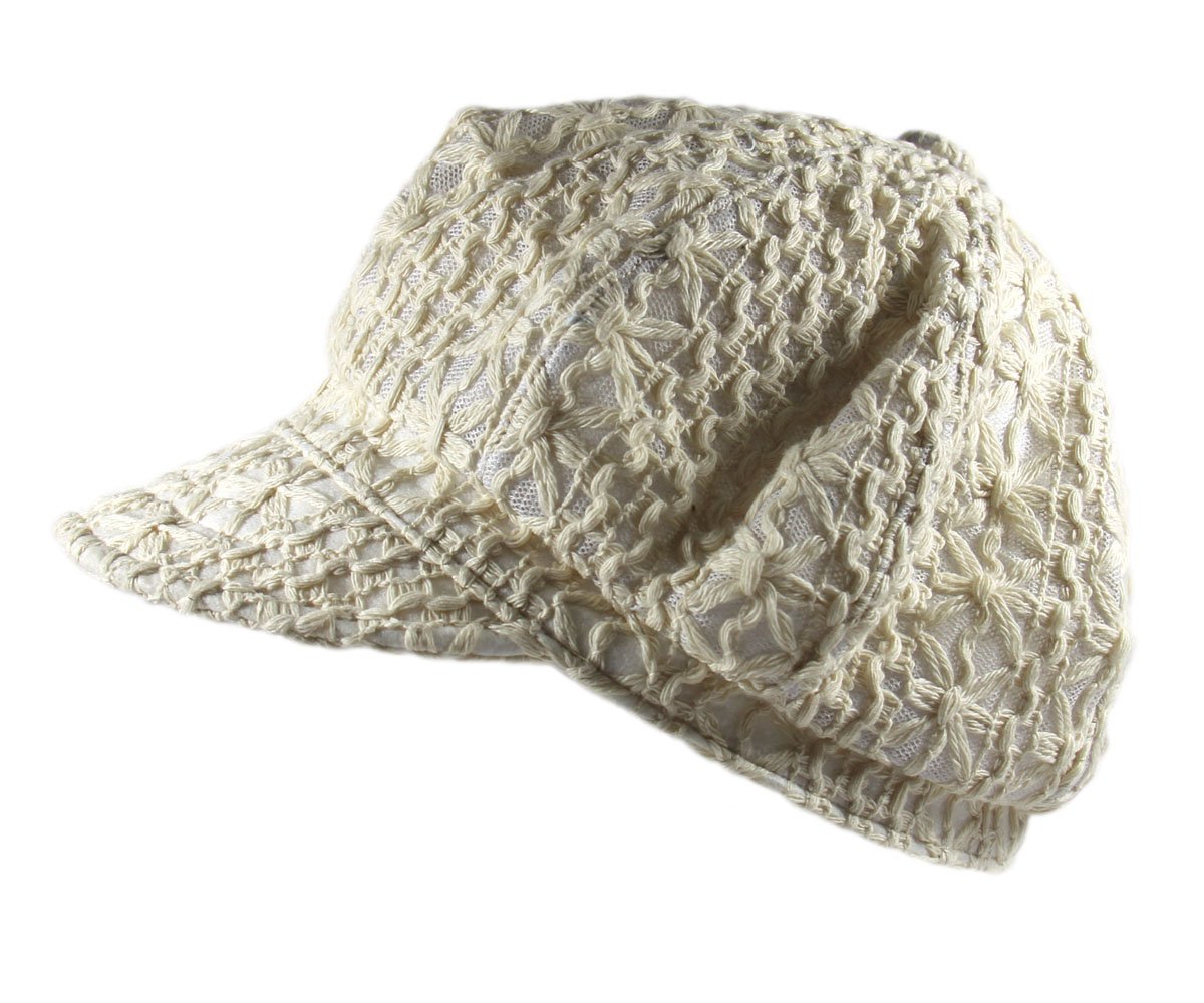 Ladies Crochet Newsboy Hat - Stylish & Comfortable for Outdoor Fashion