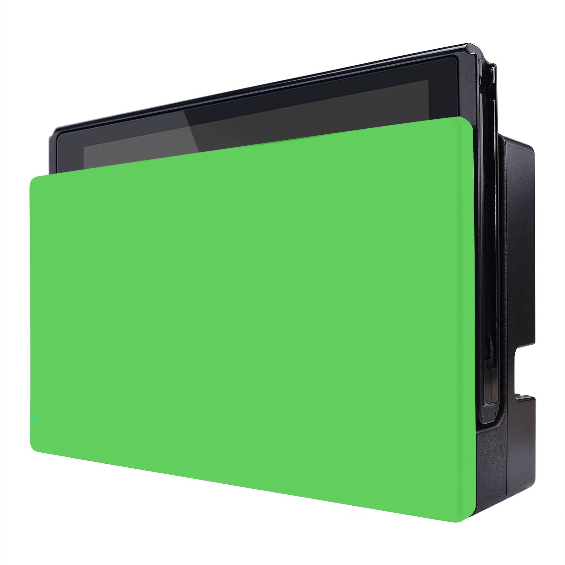 eXtremeRate Custom Replacement Faceplate for Nintendo Switch Charging Dock - Green | Durable & Easy to Install | Perfect for Gaming Setup & Home Entertainment