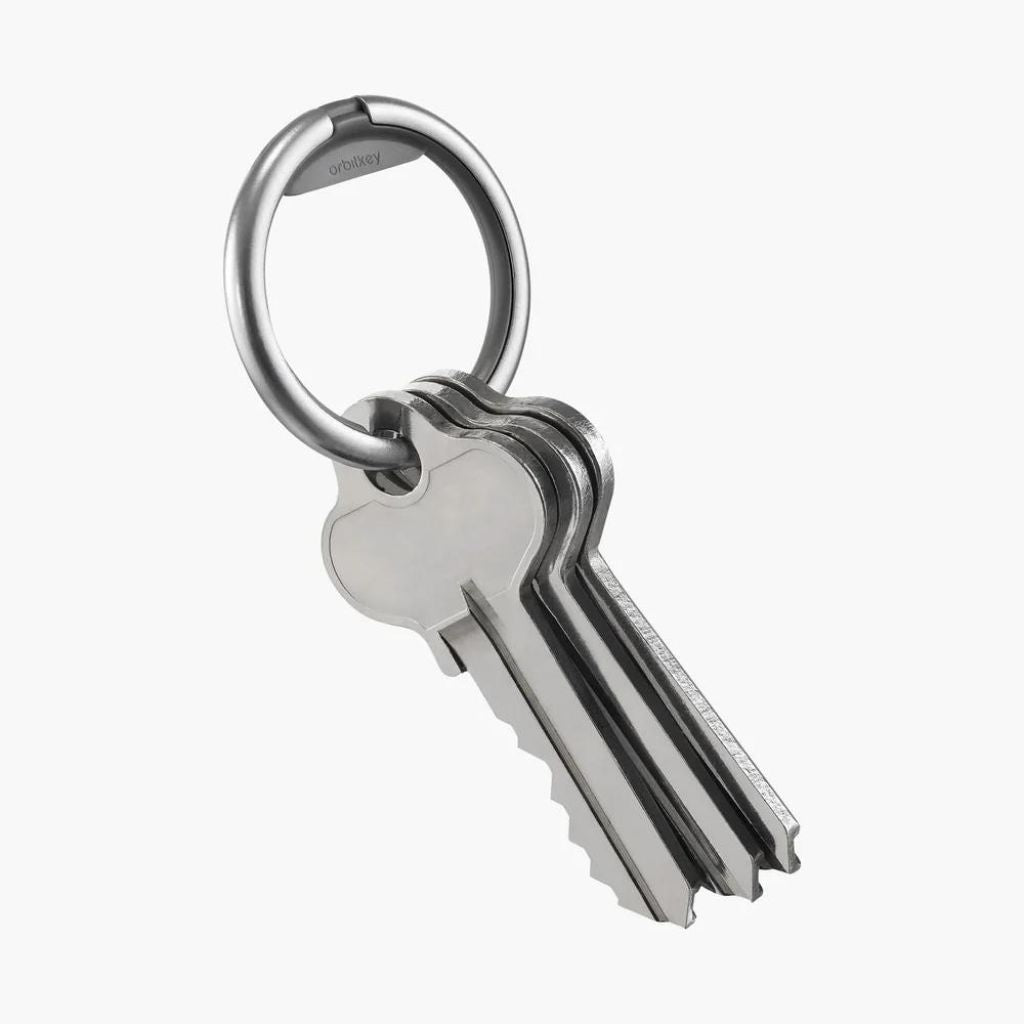 Orbitkey Key Organizer Ring - Holds Up to 10 Keys, Durable Stainless Steel in Silver | Perfect for Home, Office & Travel Key Organization